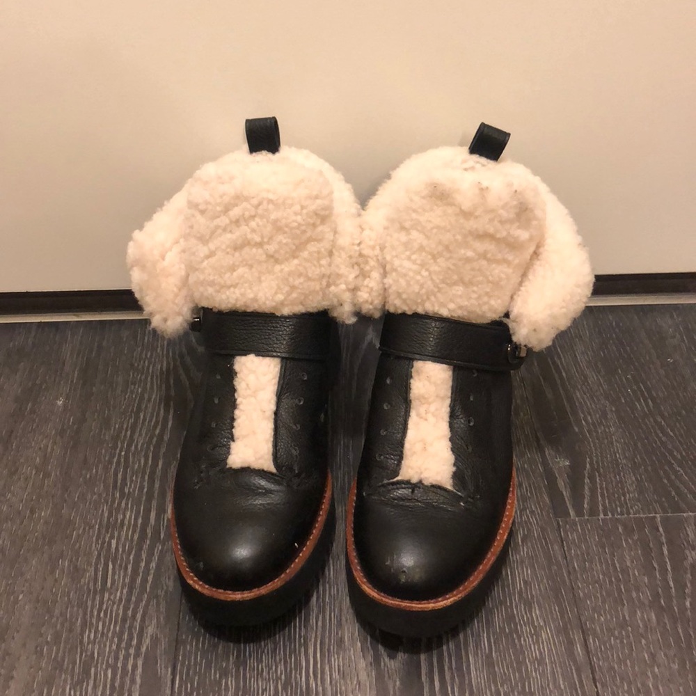 Coach urban hiker boot w fluff!